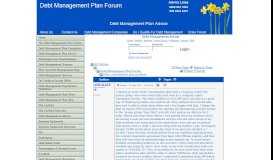 
							         Debt Management Forum - Debt consolidation plan problem								  
							    