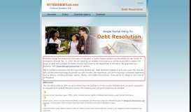 
							         Debt Resolution - Portal Home								  
							    