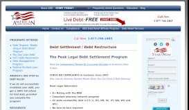 
							         Debt Settlement / Debt Restructure - American Debt Enders								  
							    
