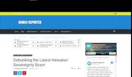 
							         Debunking the Latest Hawaiian Sovereignty Scam | Hawaii ...								  
							    