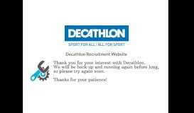 
							         Decathlon Recruitment Portal | Decathlon INDIA - Home								  
							    