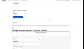 
							         Decatur Morgan Hospital Employee Reviews - Indeed								  
							    