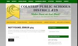 
							         December Newsletter 18.pub - Colstrip Public Schools								  
							    