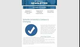 
							         December Newsletter | Yorkville University								  
							    
