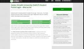 
							         Dedan Kimathi University (DeKUT) Student Portal Login - dkut ...								  
							    