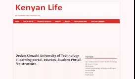 
							         Dedan Kimathi University of Technology- e-learning portal, cour..								  
							    