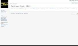 
							         Dedicated Server (Killing Floor 2) - Killing Floor 2 Wiki								  
							    