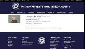 
							         Deegan, LT Rory | 3rd Co | Massachusetts Maritime Academy								  
							    