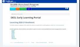 
							         DEEL Early Learning Portal · Customer Self-Service								  
							    