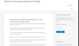 
							         {Deep Dive} Dynamics 365 Portal authentication with Azure AD B2C ...								  
							    