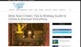 
							         Deep Town Cheats: Tips & Strategy Guide to Unlock & Discover ...								  
							    