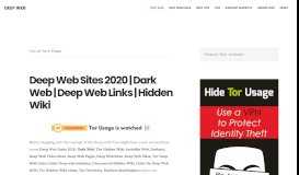 
							         Deep Web Sites 2019 | Dark Web | Deep Web Links | Hidden Wiki								  
							    