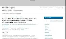 
							         DeepSOFA: A Continuous Acuity Score for Critically Ill Patients using ...								  
							    