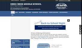 
							         Deer Creek Middle School: Home								  
							    