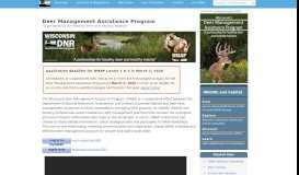 
							         Deer Management Assistance Program - Wisconsin DNR								  
							    