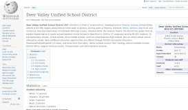 
							         Deer Valley Unified School District - Wikipedia								  
							    