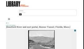 
							         [Deerfield River and east portal, Hoosac Tunnel, Florida, Mass ...								  
							    
