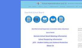 
							         Deerfield | School Administrative Unit 53 - SAU #53								  
							    