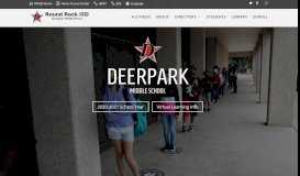 
							         Deerpark Middle School | Round Rock ISD								  
							    