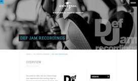
							         Def Jam Recordings - UMG - Universal Music Group								  
							    
