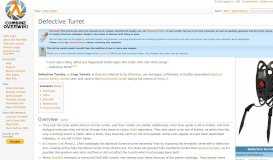 
							         Defective Turret - Combine OverWiki, the original Half-Life wiki and ...								  
							    