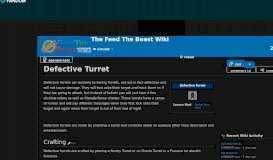 
							         Defective Turret | Feed The Beast Wiki | FANDOM powered by Wikia								  
							    