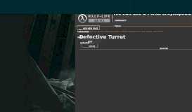 
							         Defective Turret | Half-Life Wiki | FANDOM powered by Wikia								  
							    