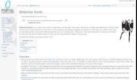 
							         Defective Turret - Portal Wiki								  
							    