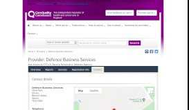 
							         Defence Business Services - CQC								  
							    