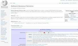 
							         Defence Business Services - Wikipedia								  
							    