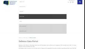 
							         Defence Data Portal - European Defence Agency								  
							    