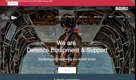 
							         Defence Equipment & Support: Home								  
							    