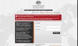 
							         Defence Online Services Domain - Department of Defence								  
							    