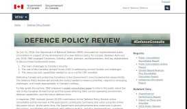 
							         Defence Policy Review - Canada.ca								  
							    