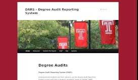 
							         Degree Audits - DARS - Degree Audit Reporting SystemDARS ...								  
							    