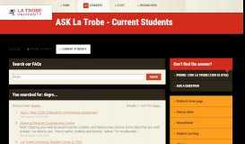 
							         degree certificate - FAQs for Current Students, La Trobe University								  
							    