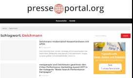 
							         Deichmann Archives - Presseportal für Pressemitteilungen und ...								  
							    