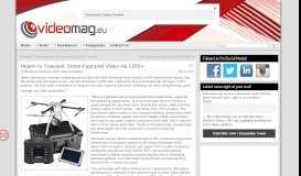 
							         Dejero to Transmit Drone-Captured Video via LIVE+ - Videomag.gr								  
							    