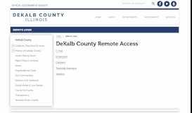 
							         DeKalb County Remote Access								  
							    