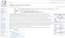 
							         DeKalb County School District - Wikipedia								  
							    