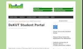 
							         DeKUT Student Portal (Dedan Kimathi University of Technology)								  
							    