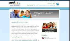 
							         Delaware County Tutors | Team Tutor								  
							    