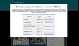 
							         Delaware Department of Education / DDOE Main Homepage								  
							    