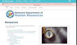 
							         Delaware Department of Human Resources - Delaware.gov								  
							    