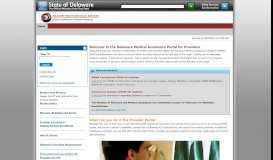 
							         Delaware Medical Assistance Portal for Providers > Home								  
							    