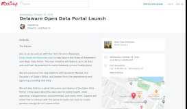 
							         Delaware Open Data Portal Launch | Meetup								  
							    