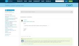 
							         Delete custom portal user - Salesforce Developer Community								  
							    