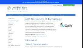 
							         Delft University of Technology - The Open Education Consortium | The ...								  
							    