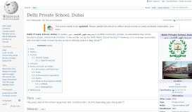 
							         Delhi Private School, Dubai - Wikipedia								  
							    