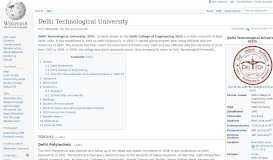 
							         Delhi Technological University - Wikipedia								  
							    